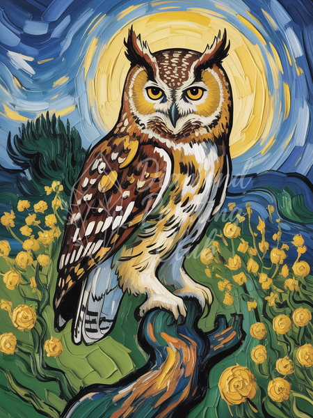 diamond painting chouette