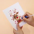 Mini Diamond Painting - Chaussette de Noël & Renne (2 pièces)