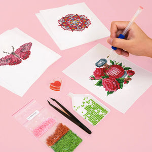 Mini Diamond Painting - Amour & Douceur (6 pièces)