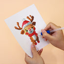 Mini Diamond Painting - Oranges & Petit Renne (2 pièces)