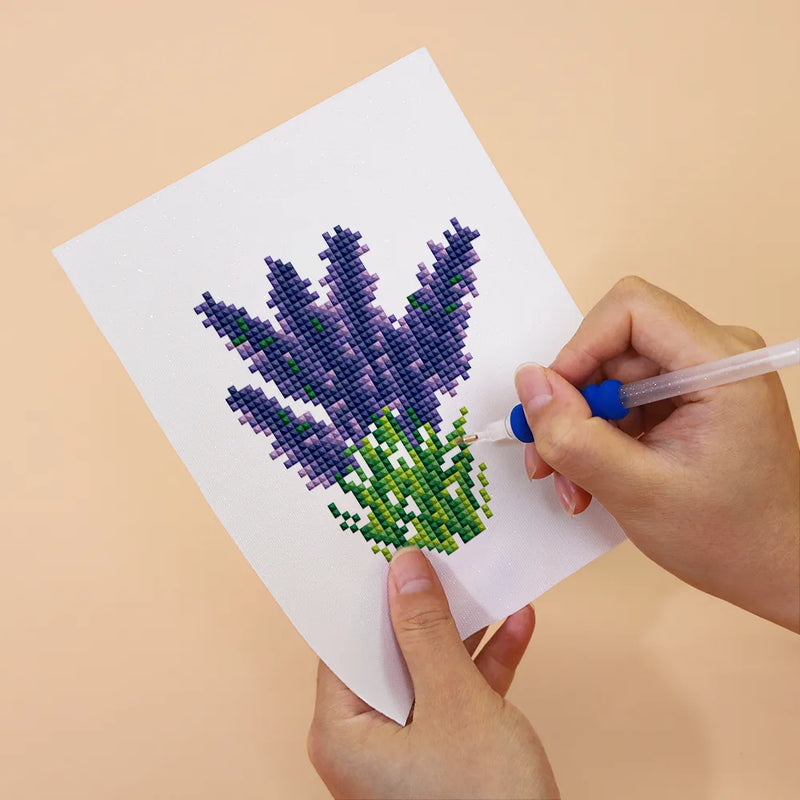 Mini Diamond Painting - Fleurs & Plantes (6 pièces)