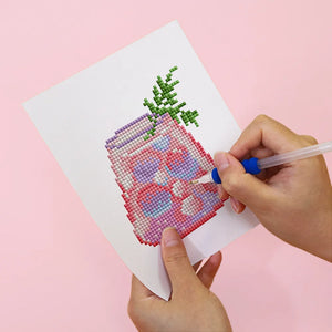 Mini Diamond Painting - Happy Birthday Party (6 pièces)