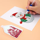 Mini Diamond Painting - Cerises & Bonhomme de Neige (2 pièces)