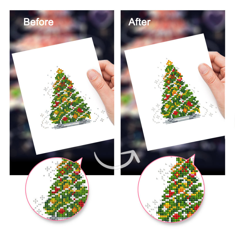 Mini Diamond Painting - Œuf de Pâques & Sapin de Noël (2 pièces)
