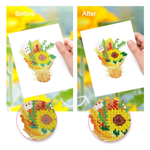 Mini Diamond Painting - Fleurs & Plantes (6 pièces)