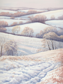Broderie Diamant Vallon Hivernal