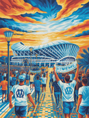 Broderie Diamant Ferveur au Stade