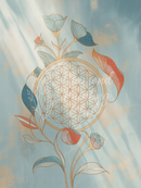 Broderie Diamant Fleur de Vie Floraison