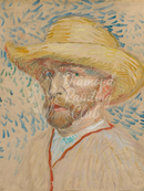 Broderie Diamant Autoportrait au Chapeau de Paille