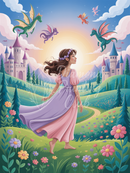 Broderie Diamant Royaume Enchanté