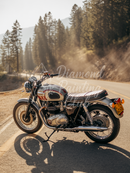 Broderie Diamant Triumph Bonneville