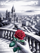 Broderie Diamant Rose sur Marseille