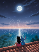 Broderie Diamant Lilo & Stitch Regard vers l'Horizon