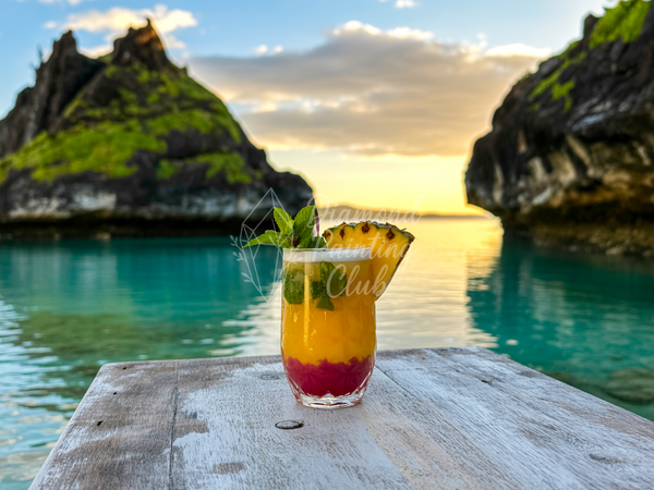 Broderie Diamant Cocktail Ananas Lagon