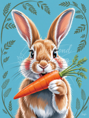 Broderie Diamant Lapin Joufflu