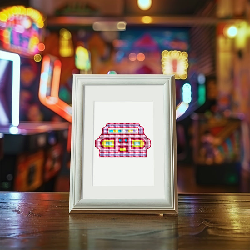 Mini Diamond Painting - Rétro Gaming & Années 80 (12 pièces)