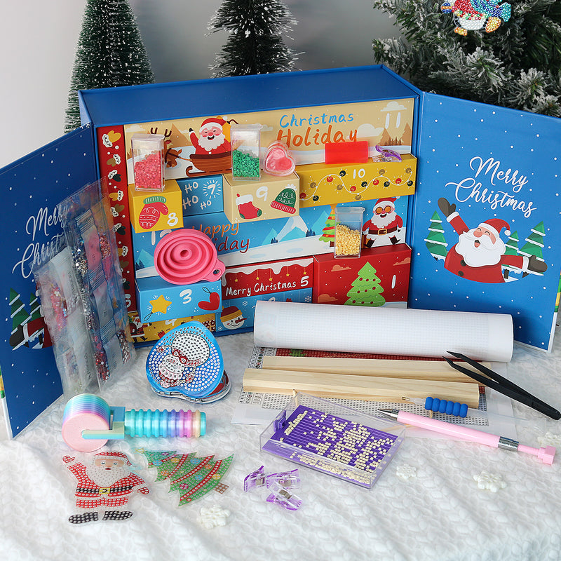 Calendrier de l’Avent Diamond Painting Fêtes des Neiges