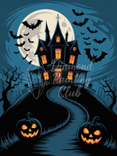 Broderie Diamant Colline Hantée d'Halloween