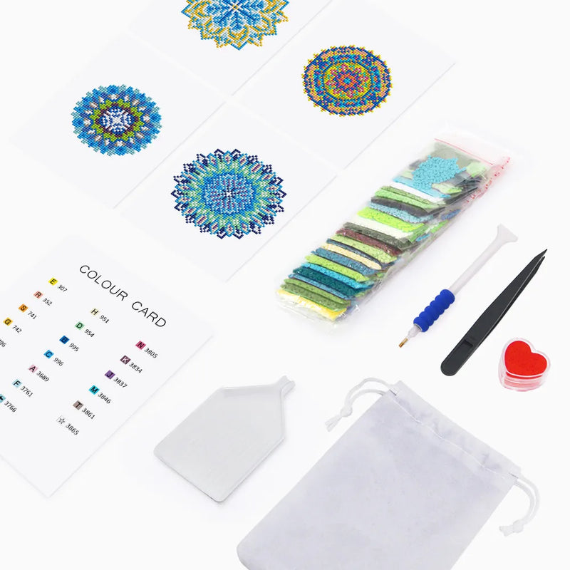 Mini Diamond Painting - Mandalas Énergétiques (4 pièces)