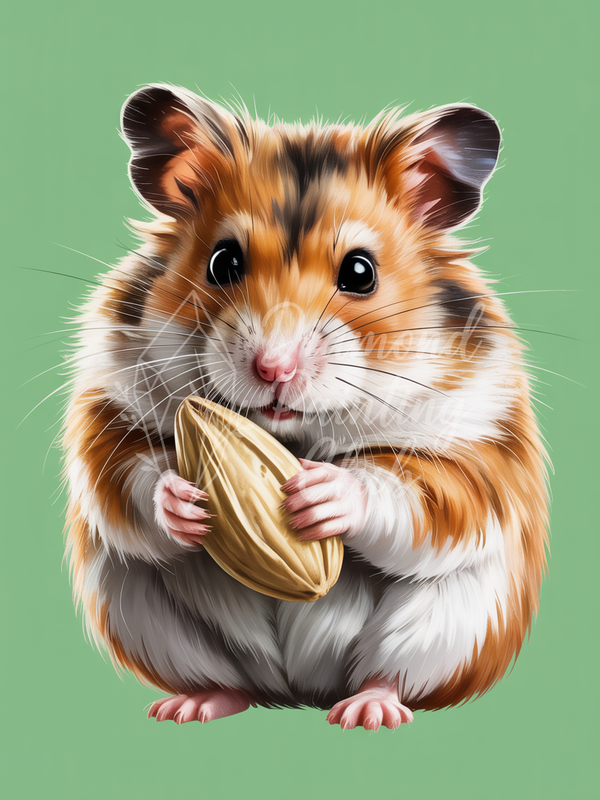Broderie Diamant Hamster Gourmand