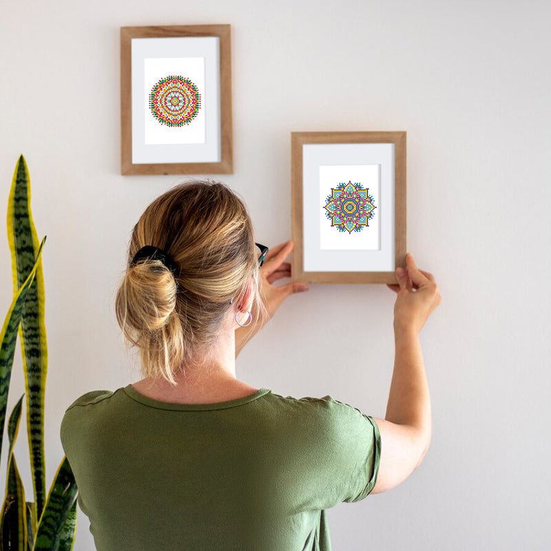 Mini Diamond Painting - Mandalas Éclatants (12 pièces)