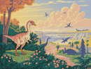 Broderie Diamant Monde des Dinosaures