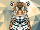 Broderie Diamant Jaguar Géométrique