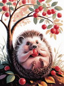 Broderie Diamant Hérisson Gourmand