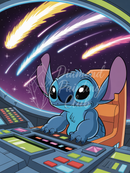 Broderie Diamant Stitch aux Commandes Spatiales