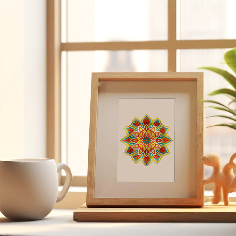 Mini Diamond Painting - Mandalas Éclatants (12 pièces)