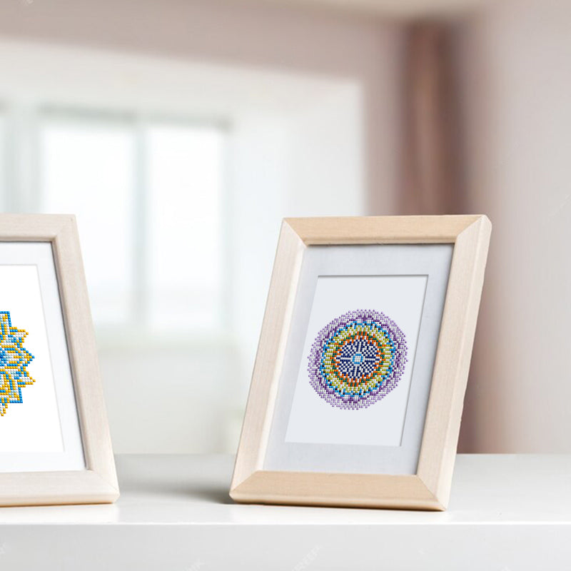 Mini Diamond Painting - Mandalas Éclatants (12 pièces)