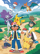 Broderie Diamant Ash et ses Amis Pokémon