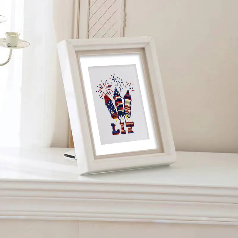 Mini Diamond Painting - USA Célébration (4 pièces)