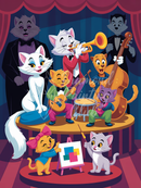 Broderie Diamant Orchestre des Aristochats