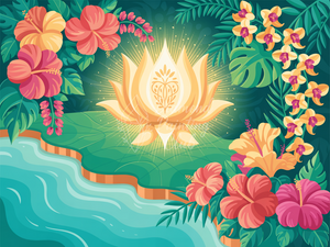 Broderie Diamant Lotus Éclatant