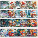 Cartes de vœux (x12) - Écureuil de Noël