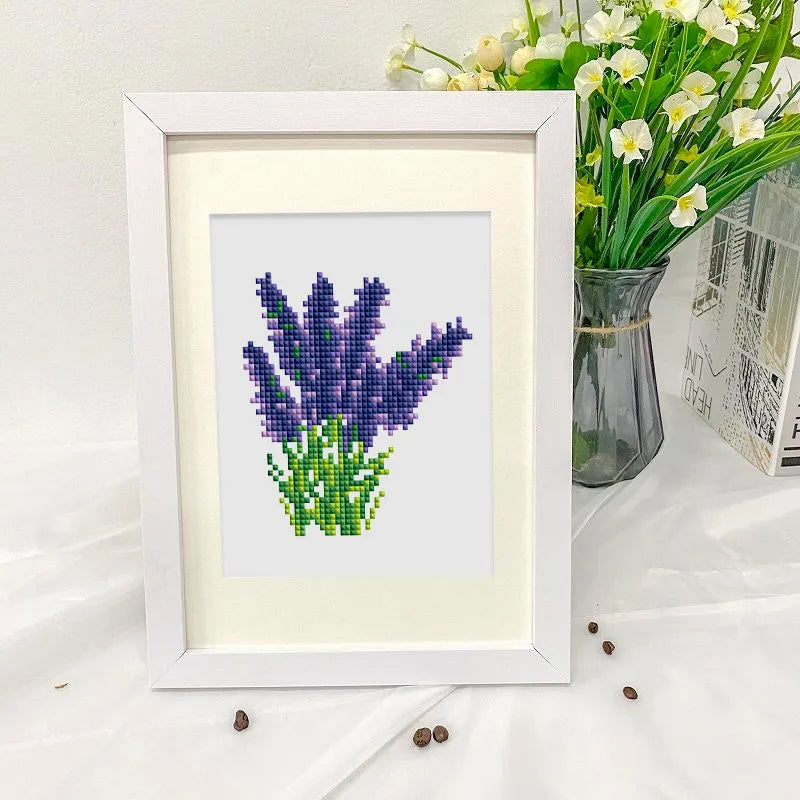 Mini Diamond Painting - Fleurs de Printemps (4 pièces)