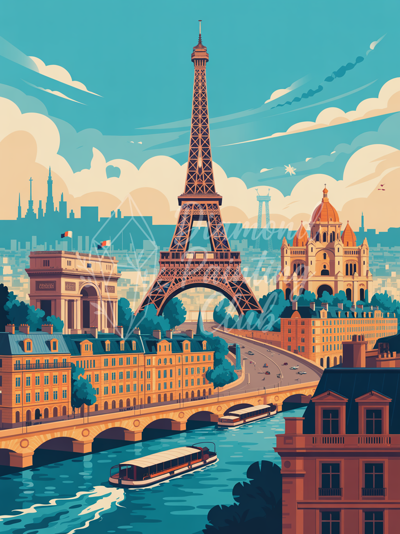 Broderie Diamant Cœur de Paris