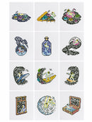 Mini Diamond Painting - Rêves Cosmiques et Surréalistes (12 pièces)