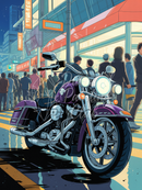 Broderie Diamant Harley Davidson