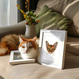 Mini Diamond Painting - Têtes de Chats (4 pièces)