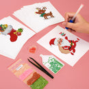 Mini Diamond Painting - Joie des Fêtes de Noël (12 pièces)