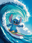 Broderie Diamant Stitch sur la Vague