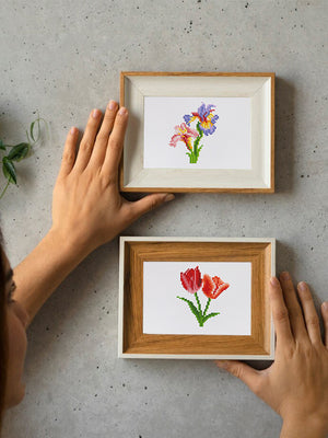 Mini Diamond Painting - Jardins Fleuris (12 pièces)