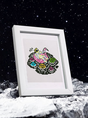 Mini Diamond Painting - Rêves Cosmiques et Surréalistes (12 pièces)