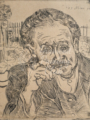 Broderie Diamant Portrait du Dr Gachet
