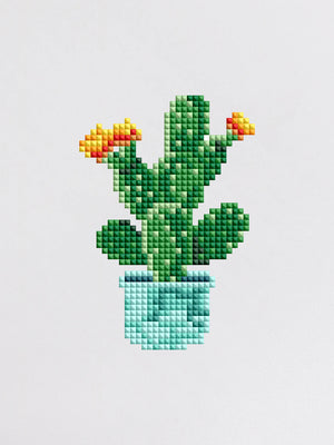 Mini Diamond Painting - Plantes en Pot (4 pièces)