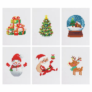 Mini Diamond Painting - Noël Magique (6 pièces)