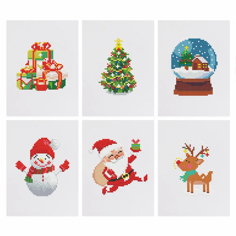 Mini Diamond Painting - Noël Magique (6 pièces)