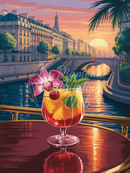 Broderie Diamant Cocktail Vagues Mandala